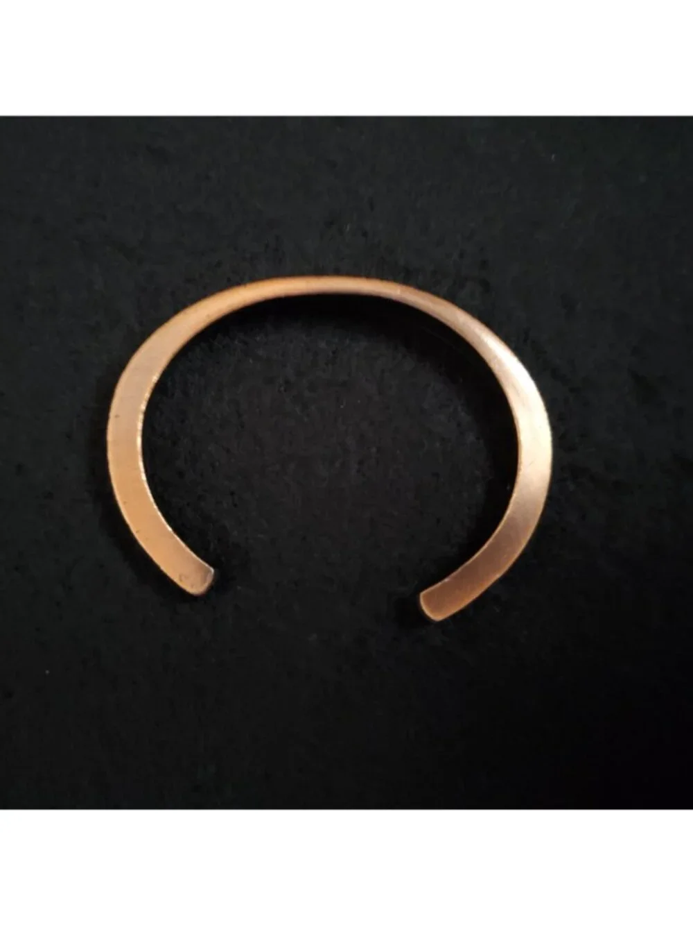 Vintage Copper Cuff Bracelet 6.25" Modernist Minimalist - Picture 5 of 10